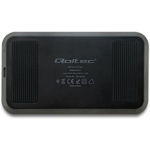 Qoltec 51844 - Oplader - USB - Snel opladen - Zwart