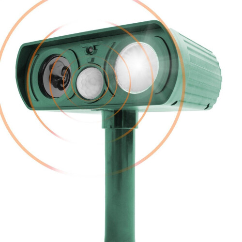 Quality Goods Ultrasone Kattenverjager - Zonne-energie - Ongedierte Verjager - Waterbestendig
