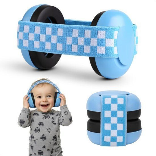 Qwali Gehoorbescherming - Baby Gehoorkap - Geluidsdemping 22 dB - Blauw
