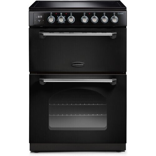 Rangemaster Cla60eibl Elektrisch Fornuis – 60 Cm Inductiekookplaat Dubbele Oven Zwartchroom | Nieuw (outlet) Tweedehands