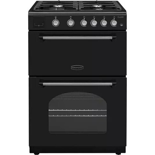 Rangemaster Cla60ngfbl/c - Gasfornuis - 60 Cm - Zwart | Nieuw (outlet)