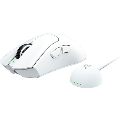 Razer DeathAdder V4 Pro - Draadloze Ergonomische Muis - 45000dpi - Wit Tweedehands