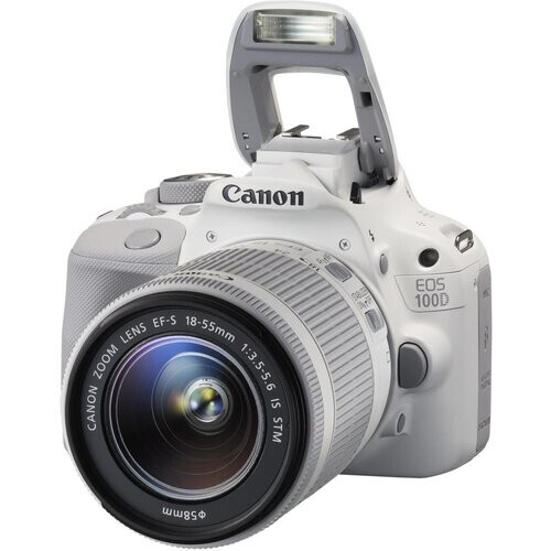Spiegelreflexcamera EOS 100D - Wit + Canon EF-S 18-55mm f/3.5-5.6 IS STM f/3.5-5.6 Tweedehands