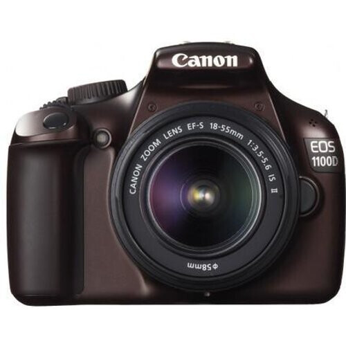 Spiegelreflexcamera EOS 1100D - Bruin + Canon Zoom Lens EF-S 18-55mm f/3.5-5.6 IS II f/3.5-5.6 Tweedehands