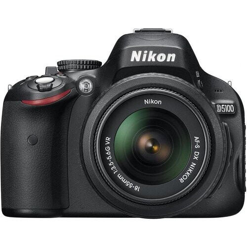 Spiegelreflexcamera D5100 - Zwart + Nikon AF-S Nikkor 18-55mm f/3.5-5.6G VR f/3.5-5.6 Tweedehands