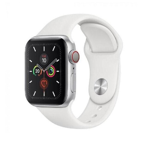 Refurbished Apple Watch Series 5 - Smartwatch - GPS - Zilver Tweedehands