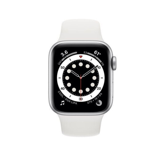 Refurbished Apple Watch Series 6 - Smartwatch - Always-on display GPS ECG - Zilver Tweedehands