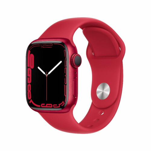 Refurbished Apple Watch Series 7 41 mm Rood Als nieuw Tweedehands