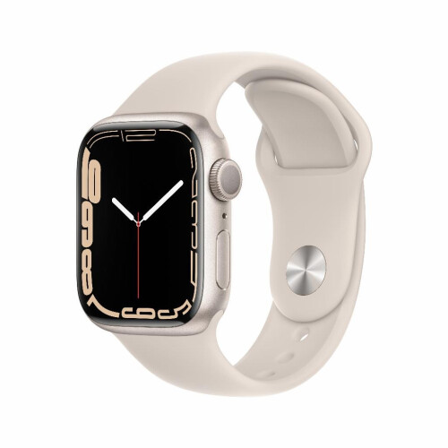 Refurbished Apple Watch Series 7 41mm Wit Als nieuw
