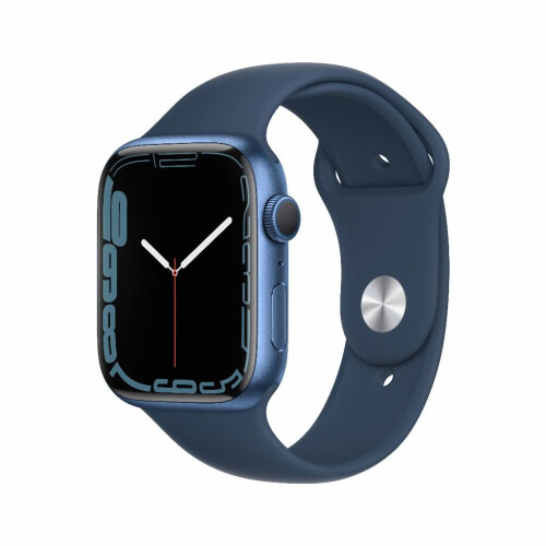 Refurbished Apple Watch Series 7 45mm Blauw Als nieuw Tweedehands