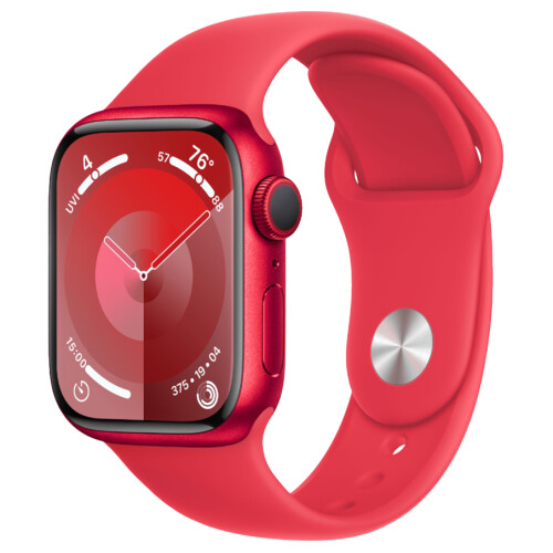 Refurbished Apple Watch Series 9 45mm Rood Als nieuw