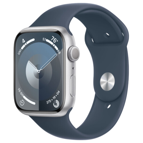 Refurbished Apple Watch Series 9 45mm Zilver Als nieuw Tweedehands