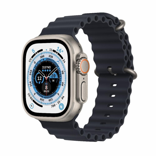 Refurbished Apple Watch Ultra 1 49 mm Ocean Middernacht Licht gebruikt Tweedehands