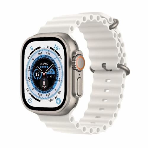 Refurbished Apple Watch Ultra 1 49 mm Wit Als nieuw Tweedehands