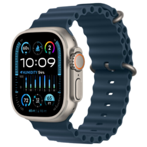 Refurbished Apple Watch Ultra 2 49mm Oceanband Blauw Als nieuw