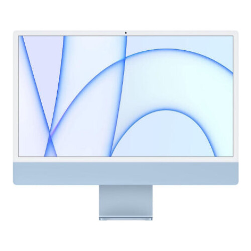 Refurbished iMac 24 inch M1 8 GB 512 GB SSD Blauw Als nieuw