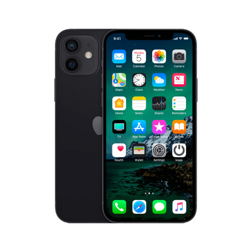 Refurbished iPhone 12 128 GB Zwart Licht gebruikt Tweedehands