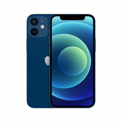 Refurbished iPhone 12 Mini 128 GB Blauw Als nieuw + Nieuwe batterij Tweedehands