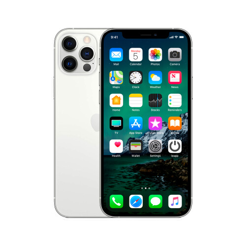 Refurbished iPhone 12 Pro Max 128 GB Zilver Als nieuw + Nieuwe batterij