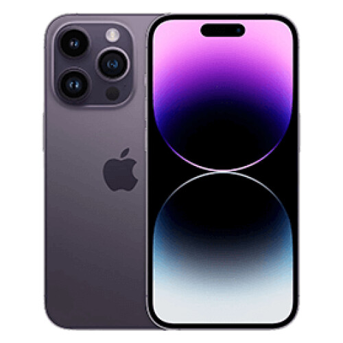 Refurbished iPhone 14 Pro 128 GB Paars Als nieuw + Nieuwe batterij
