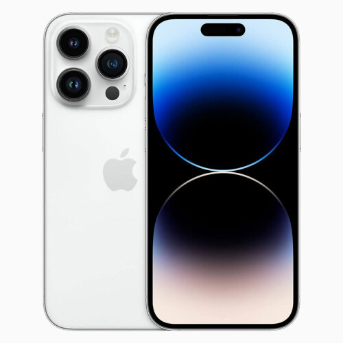 Refurbished iPhone 14 Pro 512 GB Zilver Als nieuw + Nieuwe batterij Tweedehands