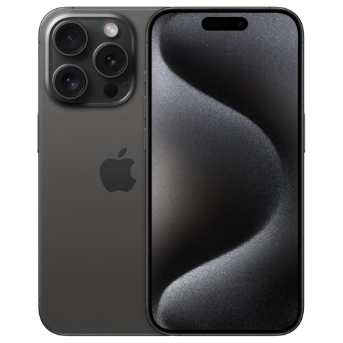 Refurbished iPhone 15 Pro 128 GB Titanium Zwart Als nieuw