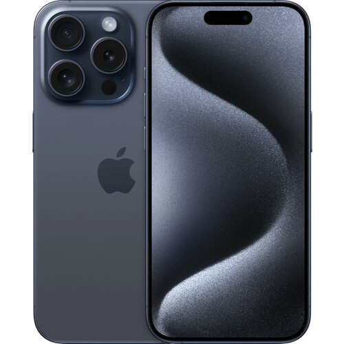 Refurbished iPhone 15 Pro 128GB Blue Titanium (Licht gebruikt) Tweedehands