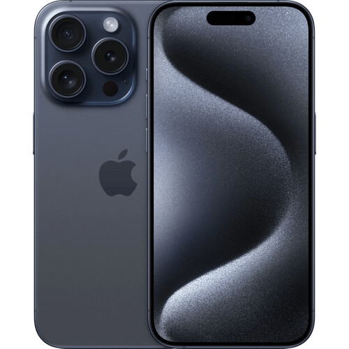 Refurbished iPhone 15 Pro 128GB Blue Titanium (Zo goed als nieuw) Tweedehands