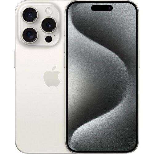 Refurbished iPhone 15 Pro 128GB White Titanium (Licht gebruikt) Tweedehands