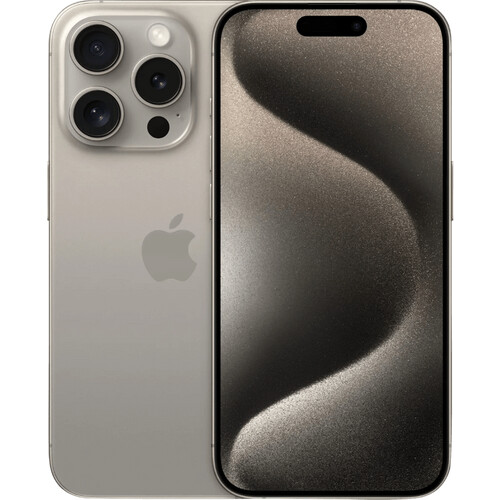 Refurbished iPhone 15 Pro 256GB Natural Titanium (Licht gebruikt) Tweedehands