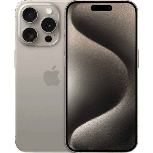 Refurbished iPhone 15 Pro 256GB Natural Titanium (Licht gebruikt) Tweedehands