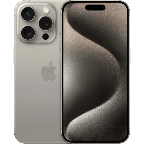 Refurbished iPhone 15 Pro 256GB Natural Titanium (Zichtbaar gebruikt) Tweedehands