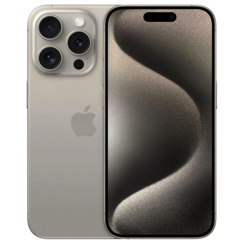 Refurbished iPhone 15 Pro Max 256 GB Titanium Zilver Licht gebruikt