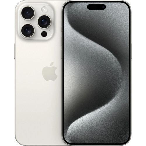 Refurbished iPhone 15 Pro Max 256GB White Titanium (Licht gebruikt) Tweedehands