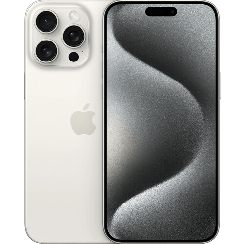 Refurbished iPhone 15 Pro Max 256GB White Titanium (Licht gebruikt) Tweedehands