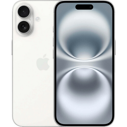 Refurbished iPhone 16 128GB Wit (Licht gebruikt) Tweedehands