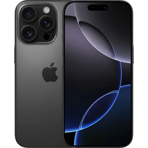 Refurbished iPhone 16 Pro 128GB Black Titanium (Licht gebruikt) Tweedehands