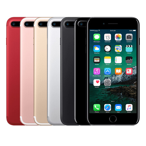 Refurbished iPhone 7 Plus 128 gb Jet Black Licht gebruikt