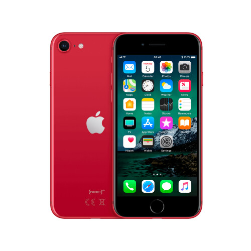 Refurbished iPhone SE 2020 128 GB Rood Als nieuw Tweedehands