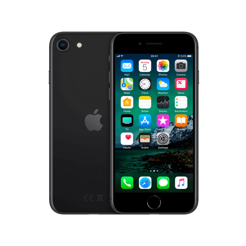 Refurbished iPhone SE 2020 64 GB Zwart Als nieuw Tweedehands