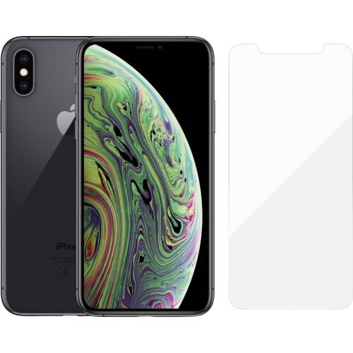 Refurbished iPhone Xs 64GB Space Gray (Zo goed als nieuw) + BlueBuilt screenprotector Tweedehands