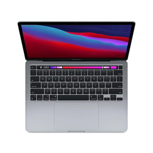 Refurbished MacBook Pro 13 inch M1 256 GB Space Gray 16 GB Licht gebruikt
