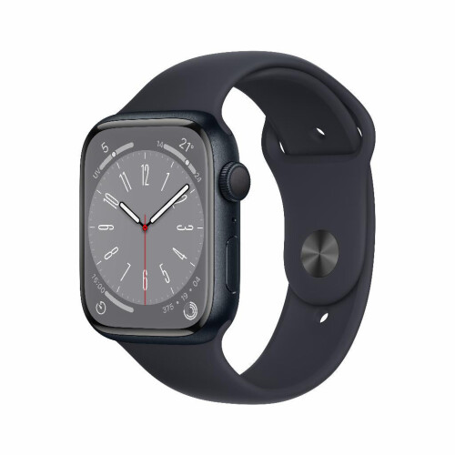 Refurbished Watch Series 8 GPS 45mm Aluminium Zwart Gebruikt