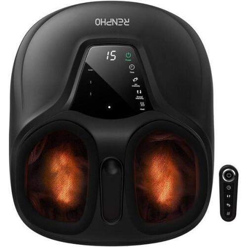 RENPHO FM058R - Shiatsu Voetmassager - Warmte - Luchtcompressie - Zwart