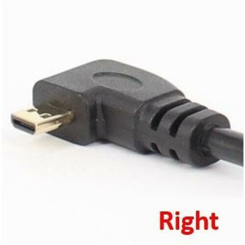 Right Angel Micro HDMI Male to HDMI Female Cable, 17cm