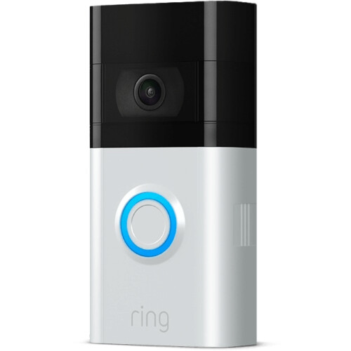 Ring Video Doorbell 3 - Videodeurbel - 1080p HD - Zwart/Zilver Tweedehands
