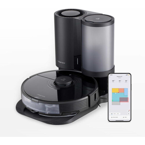 Roborock S7+ - Robotstofzuiger - Auto Empty Dock Sonic Vibration Technology - Zwart Tweedehands