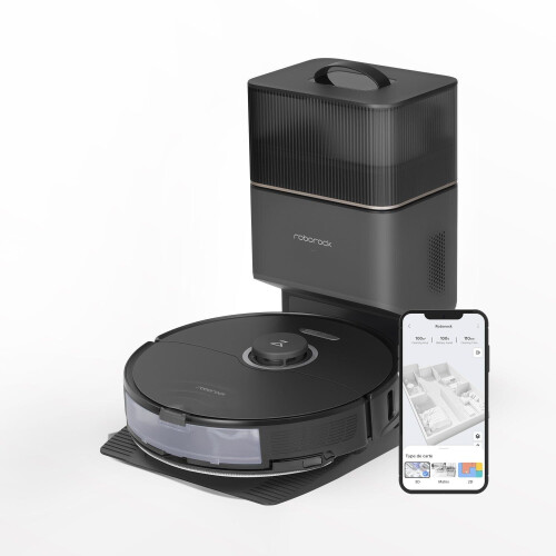 Roborock S8+ - Robotstofzuiger - HyperForce 6000 Pa - Zwart