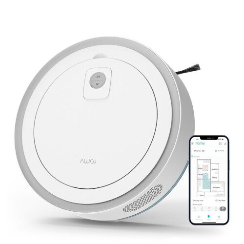 ROMY C5 - Robotstofzuiger met dweilfunctie - Lidar navigatie 2500 Pa zuigkracht - Wit