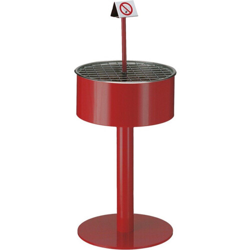 Runder Metall Aschenbecher - Asbak - Aluminium inzet - RoodBlauwZwart
